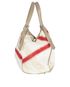 Mega Check, &pound;110, Handbags, Beige/Red, Leather/Nylon (Polymer), Side view
